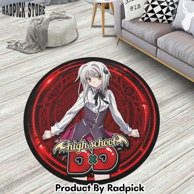 Koneko toujou round rug custom high school dxd anime circle carpet  rp5955825